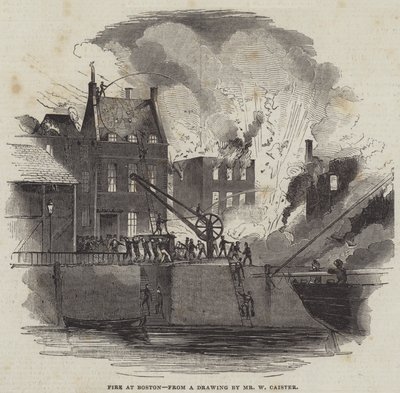 Fire at Boston by American School